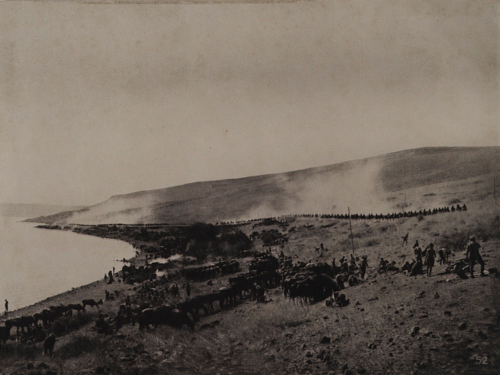 Unknown Aust Official War Photographer - 3rd Light Horse by the Sea of Galilee