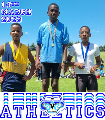 Boy's winners podium.