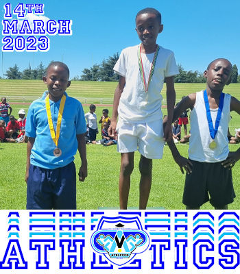 Boy's winners podium.