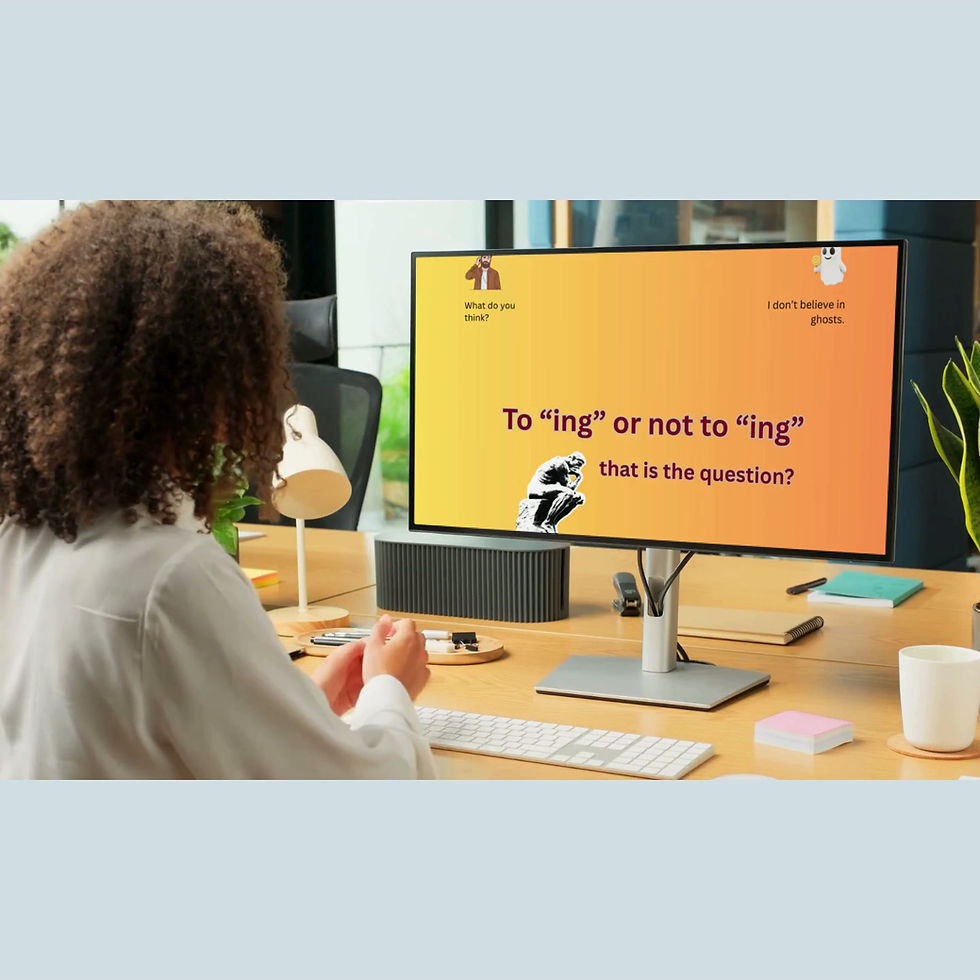 Thumbnail: E-book - To “ing” or not to “ing” - that is the question?