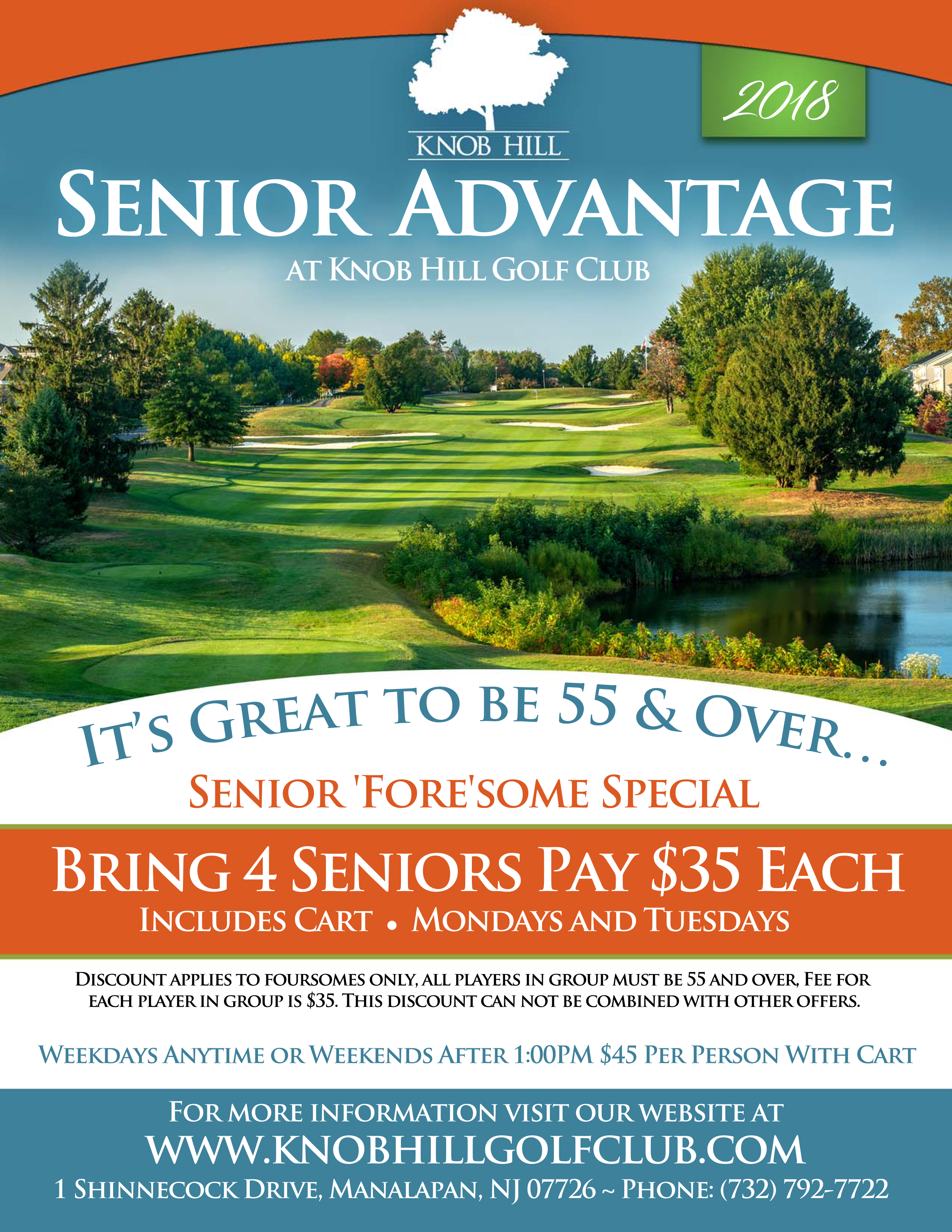 Discounts for 55 and over 2018 Discounts for 55 and over 2018