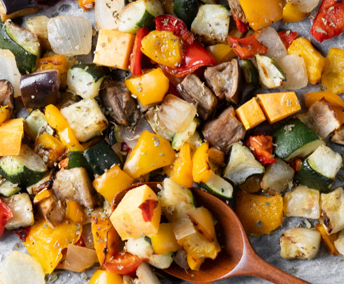 Arranged Food and Objects