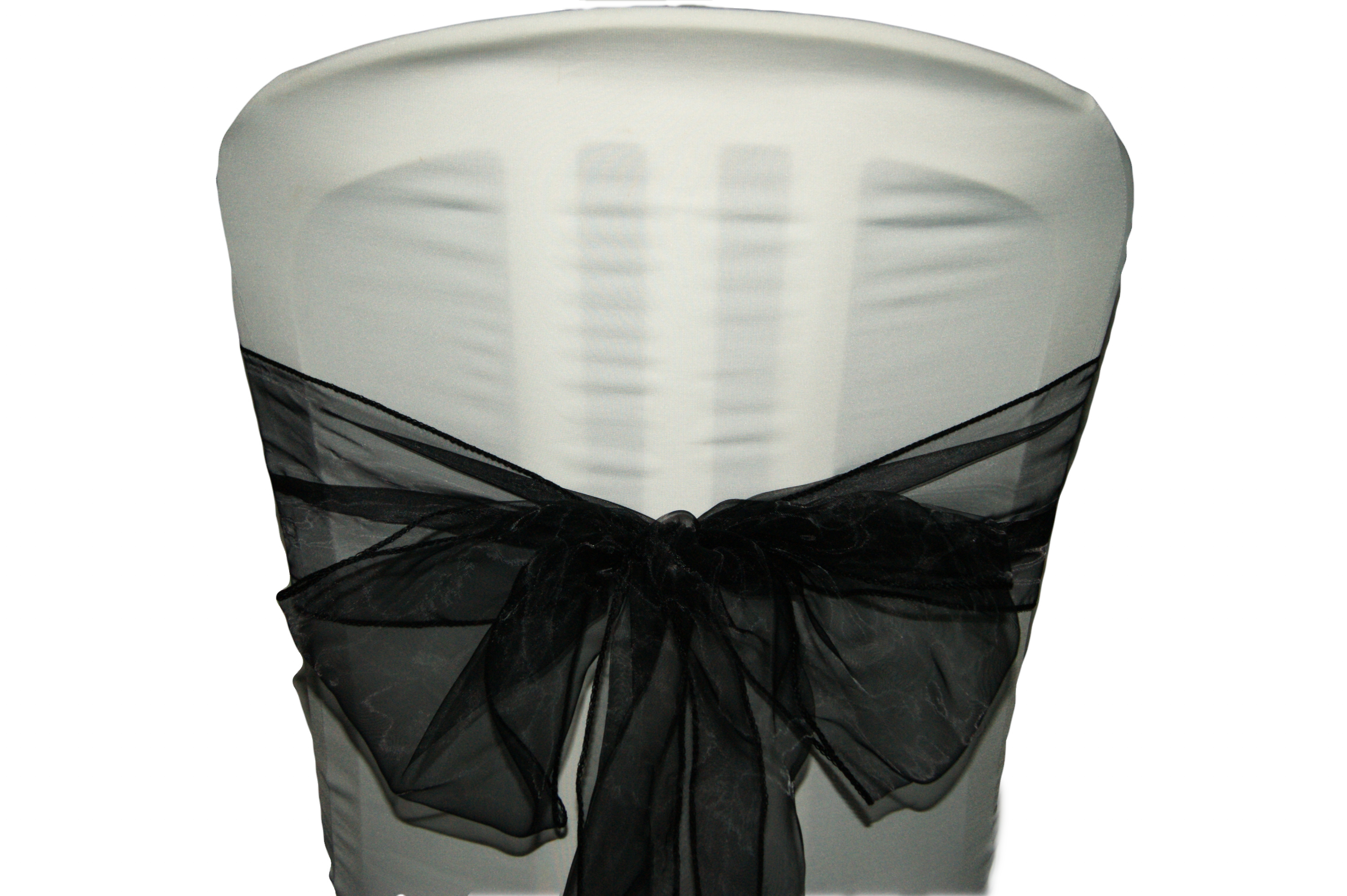 Noeud de chaise organza noir