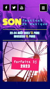 Musique website templates – Festival de Musique