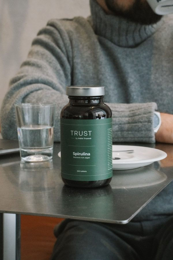 Žalias Žingsnis TRUST Spirulina, 250 tablečių UK Anglijoje