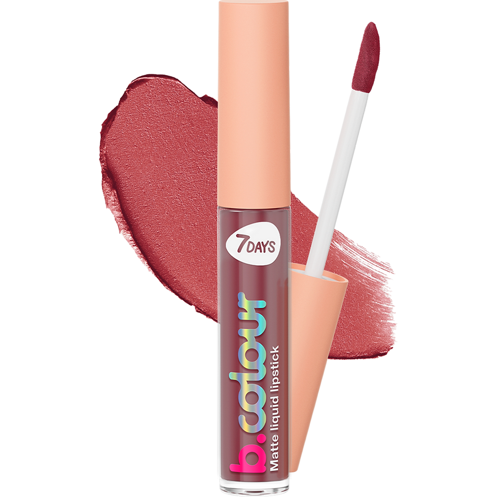 7DAYS Skysti matiniai lūpų dažai / 01 DUSTY ROSE Uk Anglijoje