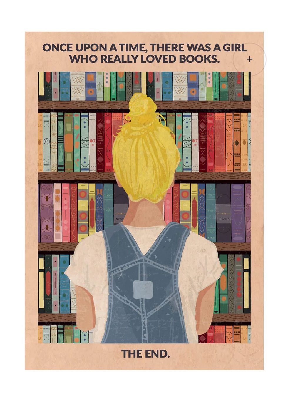 Thumbnail: Once Upon A Time Print There Was A Girl Who Loved Books