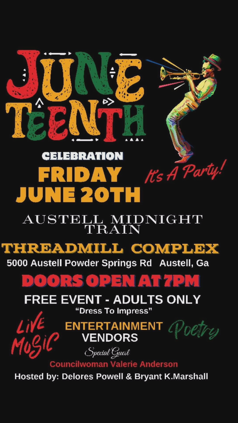 Juneteenth Celebration TONIGHT June 20th