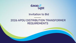 INVITATION TO BID: 2026 APDU DISTRIBUTION  TRANSFORMER REQUIREMENTS 