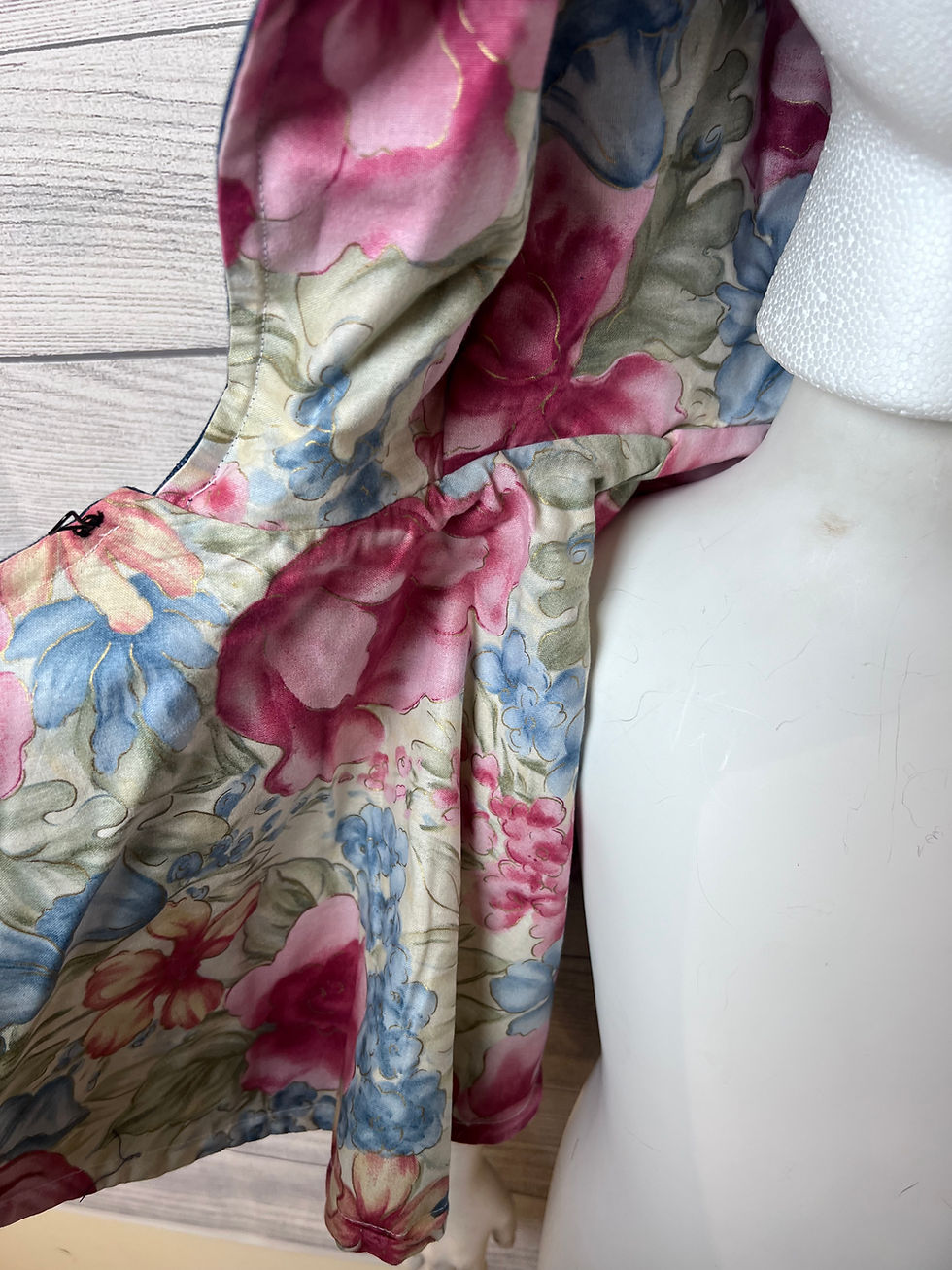 Thumbnail: Hand Made Dennim, Cotton Lined Hooded Cape with animal ears ~ 6-10