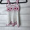 Thumbnail: Hand Made Crochet Dress in White with Pink Accents ~ 18-24m