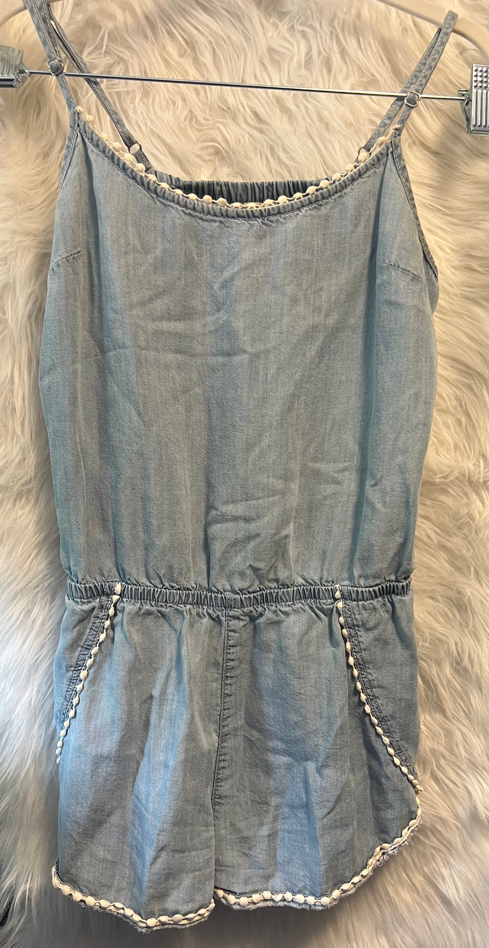 Garage Denim Shorts Romper • Small