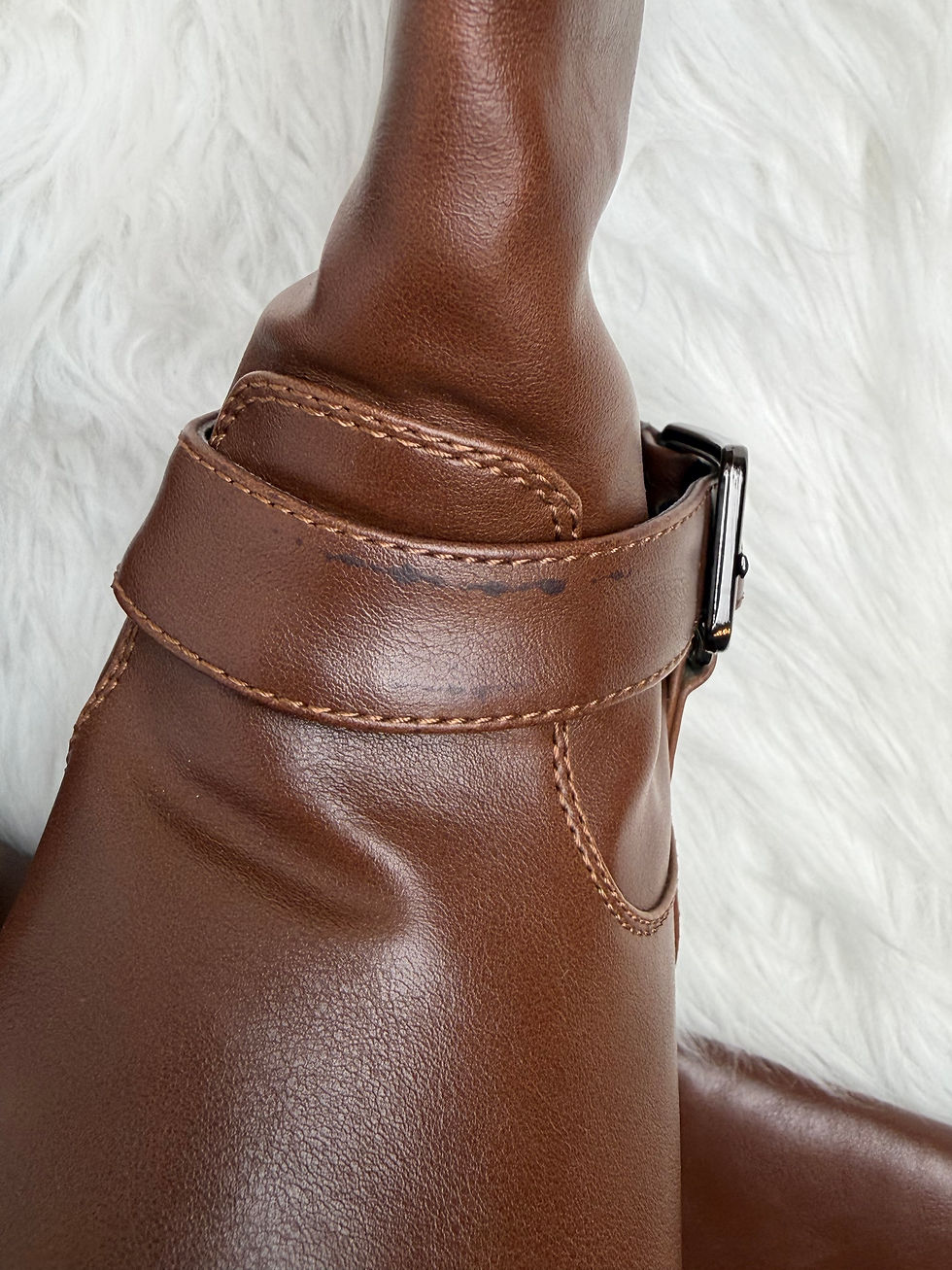 Thumbnail: Brown Taxi Tall Boots with Zipper and Stretchy Back ~ 39