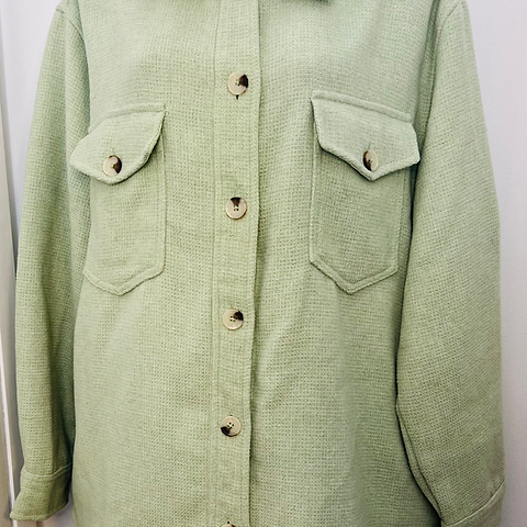 RD Style Conscious Light Green Shacket • Large