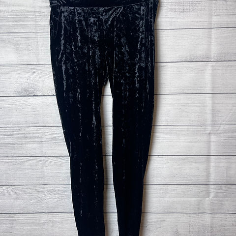 Torrid Thick Elastic Waist Velour Leggings, Black ~ 1