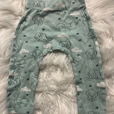 Disney Collection by Finn & Emma Dumbo print pants ~ 6-9m