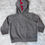 Thumbnail: Nyursery Rhyme Dinosaur Zip up hoodie with Dino spikes on hood ~ 6-9m