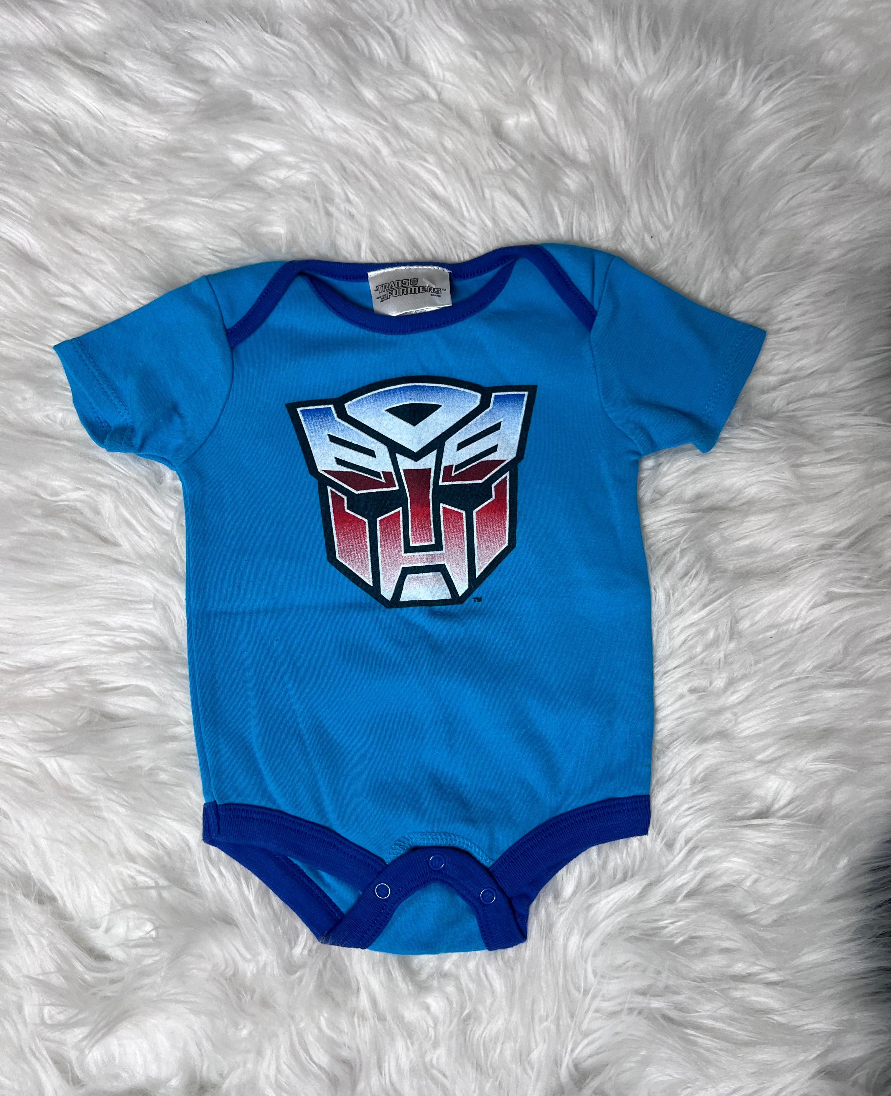 Transformers blue Bodysuit ~ 3-6m