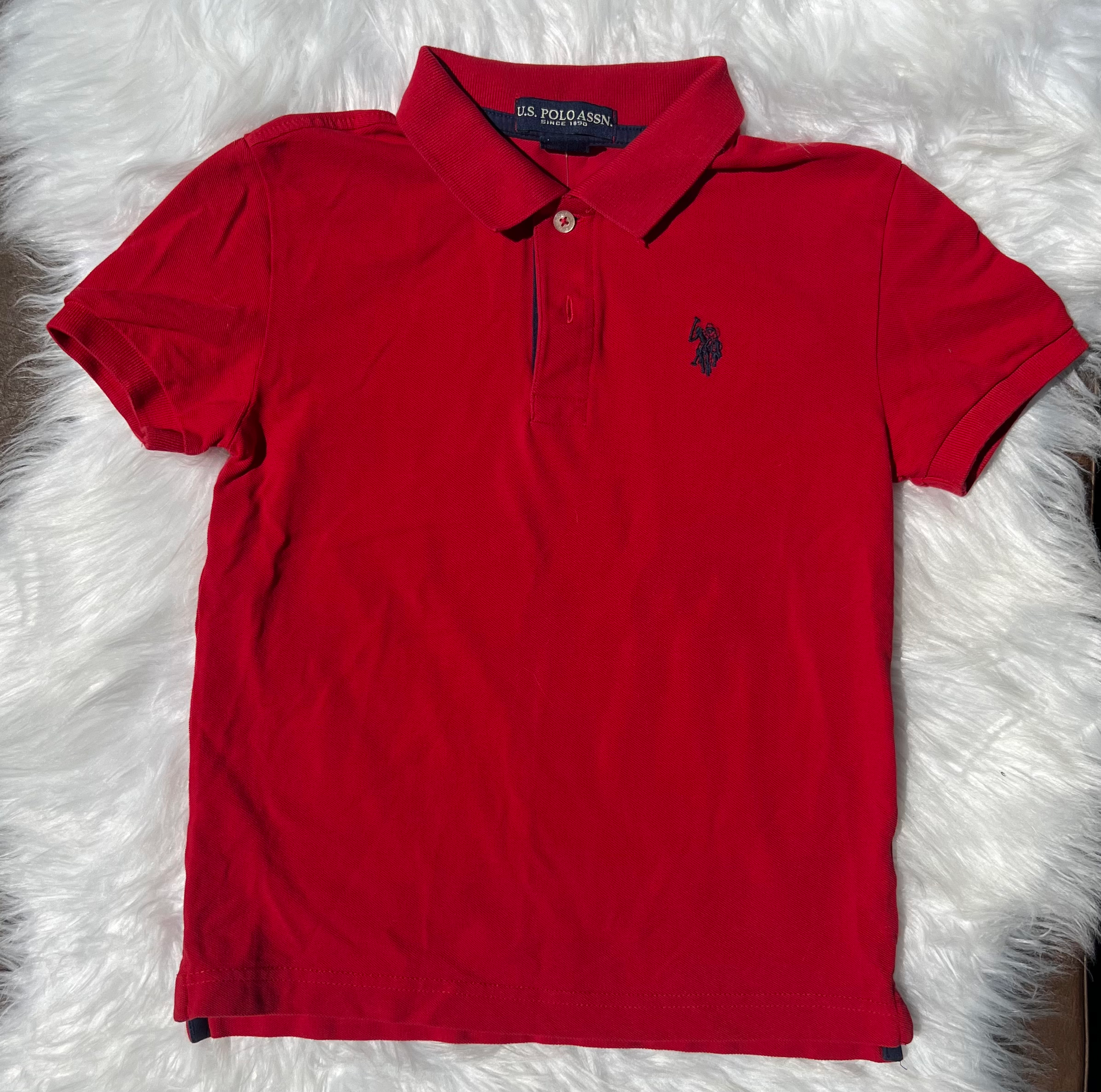 Red Polo Collared Shirt • Med (8)