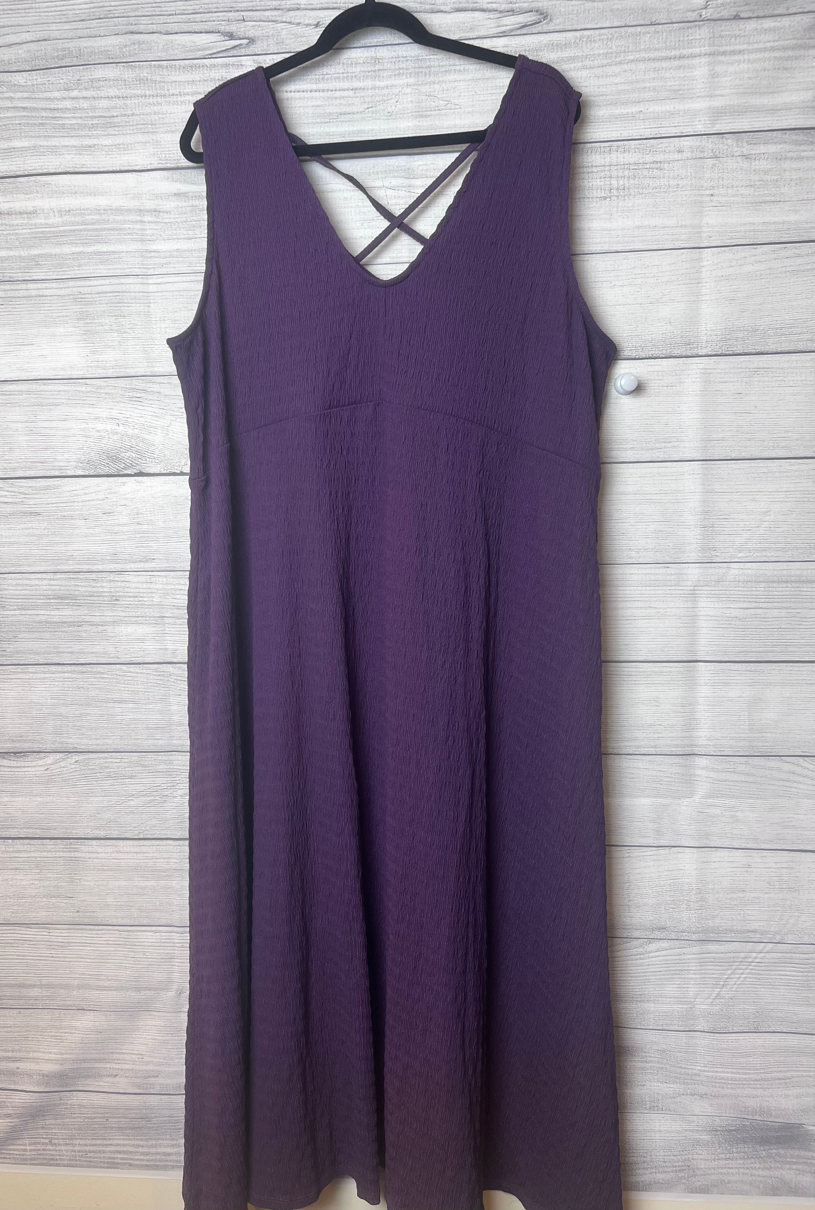 Penningtons/Penn Long Length Maxi Dress with Criss Cross Strapping ~ 2X