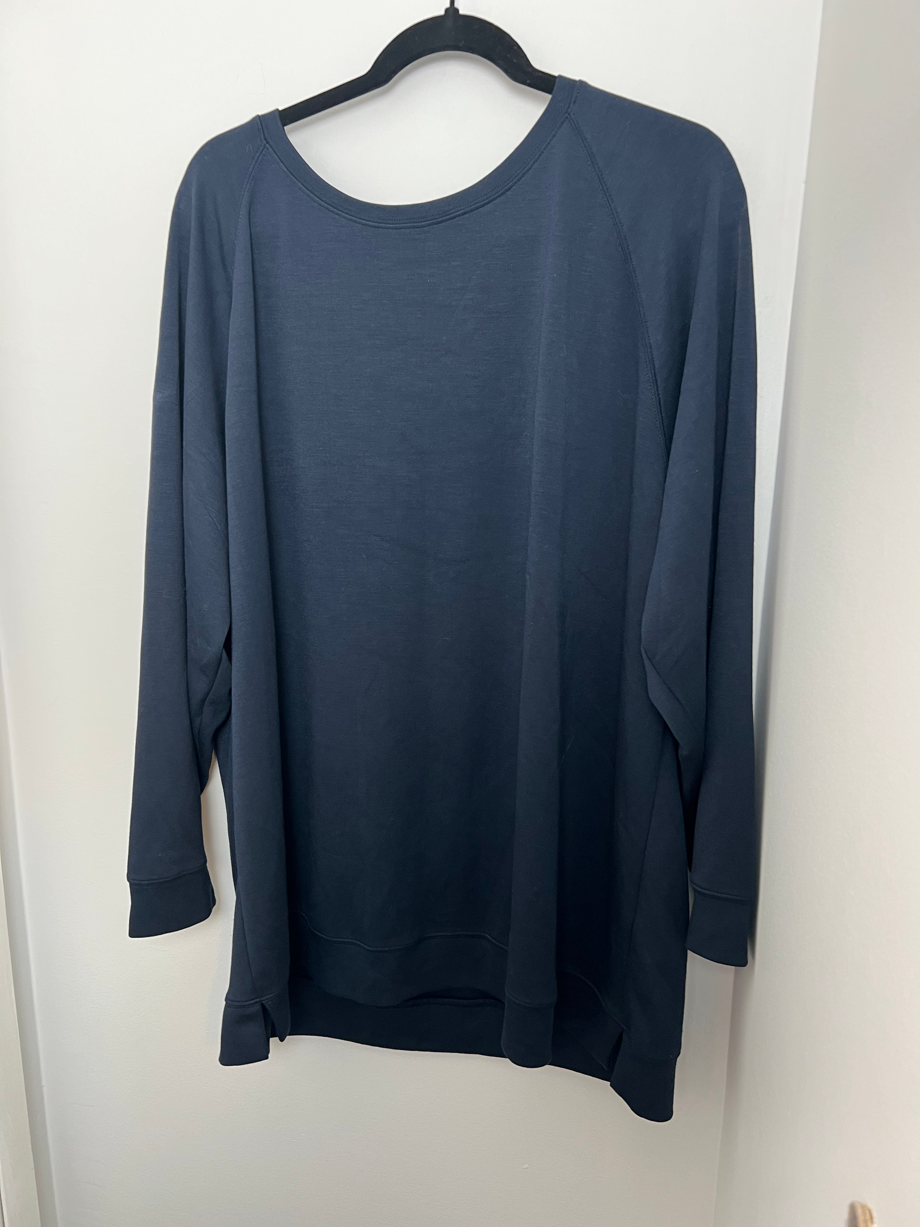 SweetLegs Pullover Sweater, Navy Blue, Super Soft, Like New ~ 3X