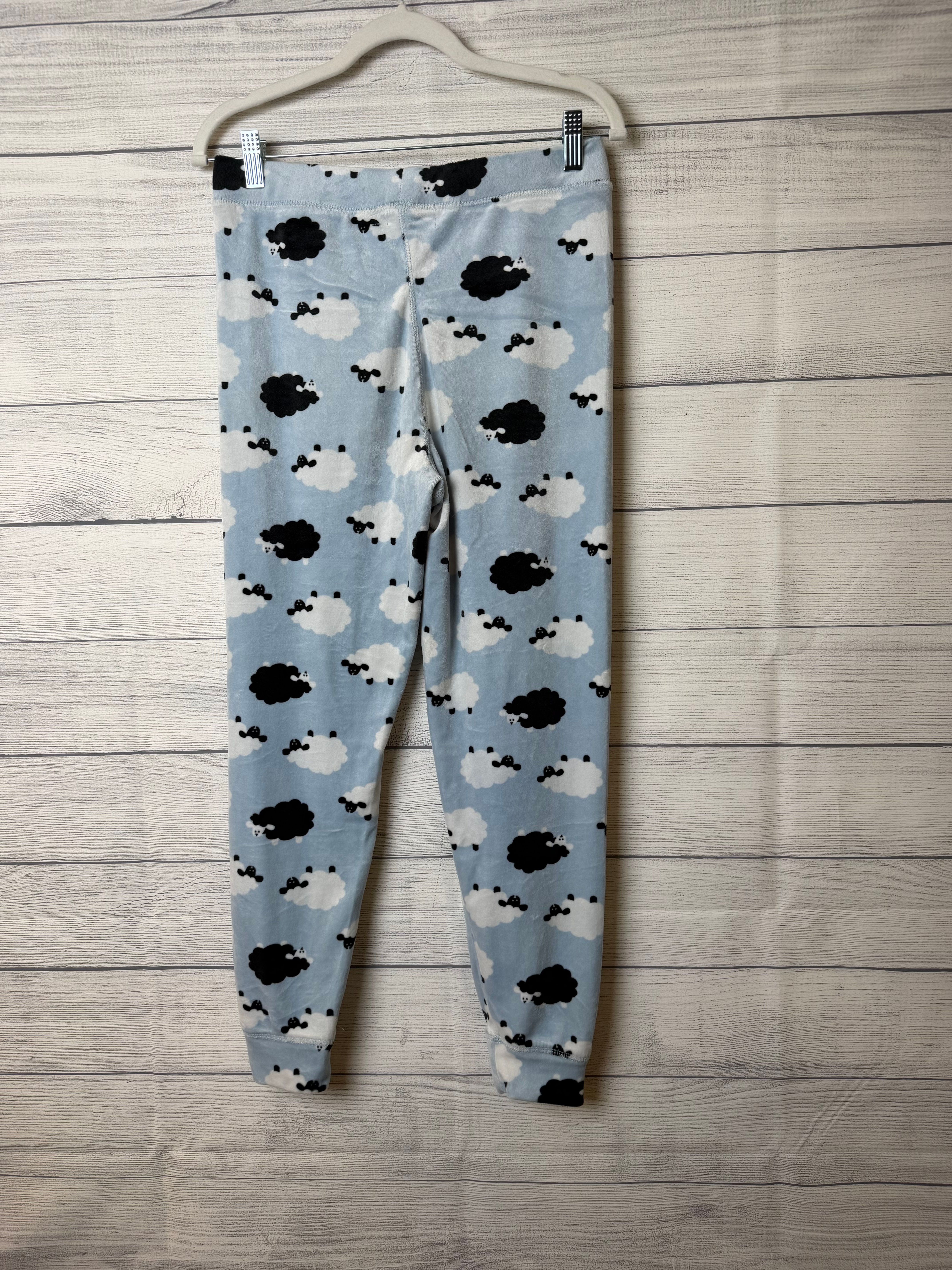Weekend Edition Velour/Shaved Fleece Lounge Pants with Sheep ~ M