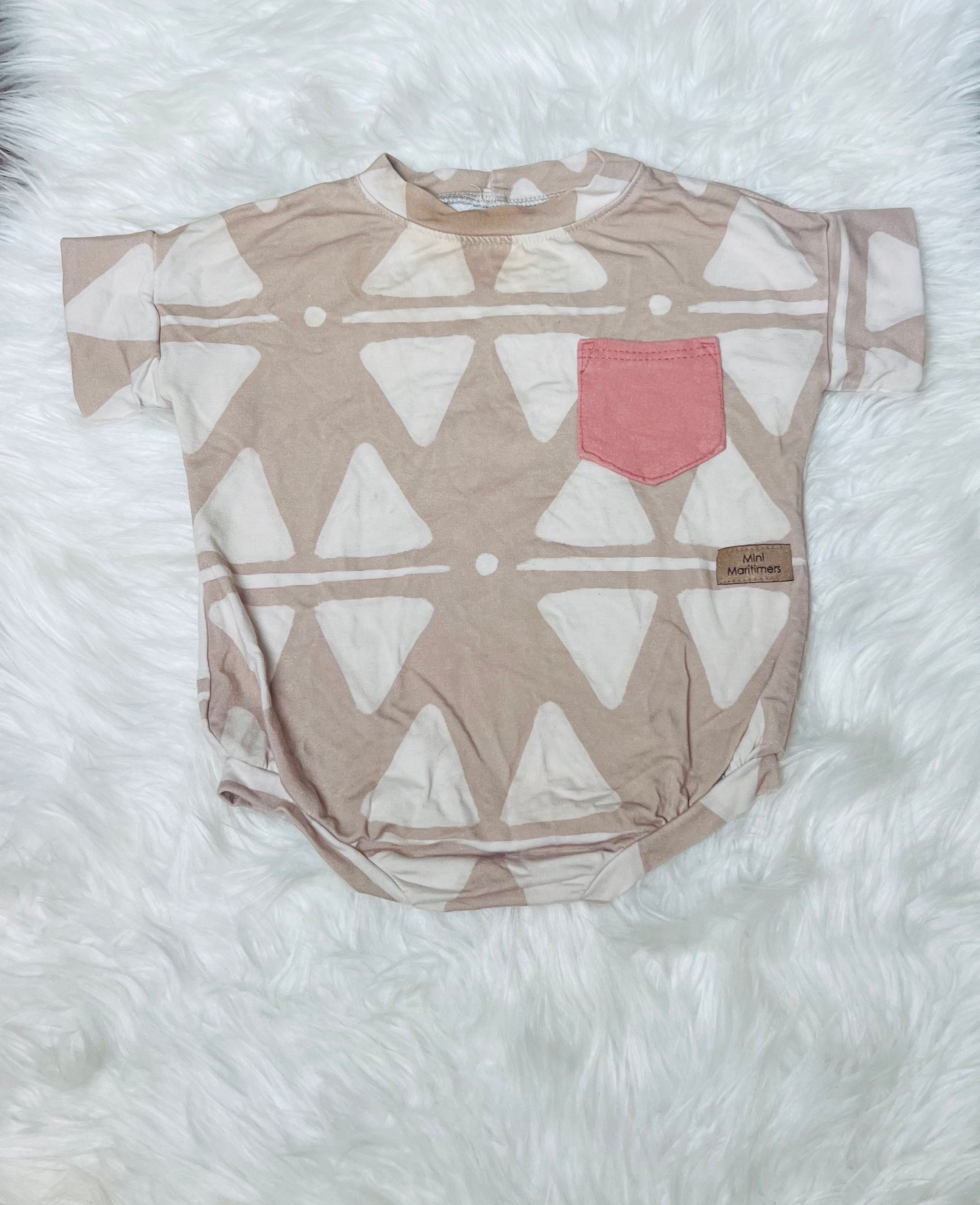 Mini Maritimers Super soft onsie with pocket ~ approx. 24m