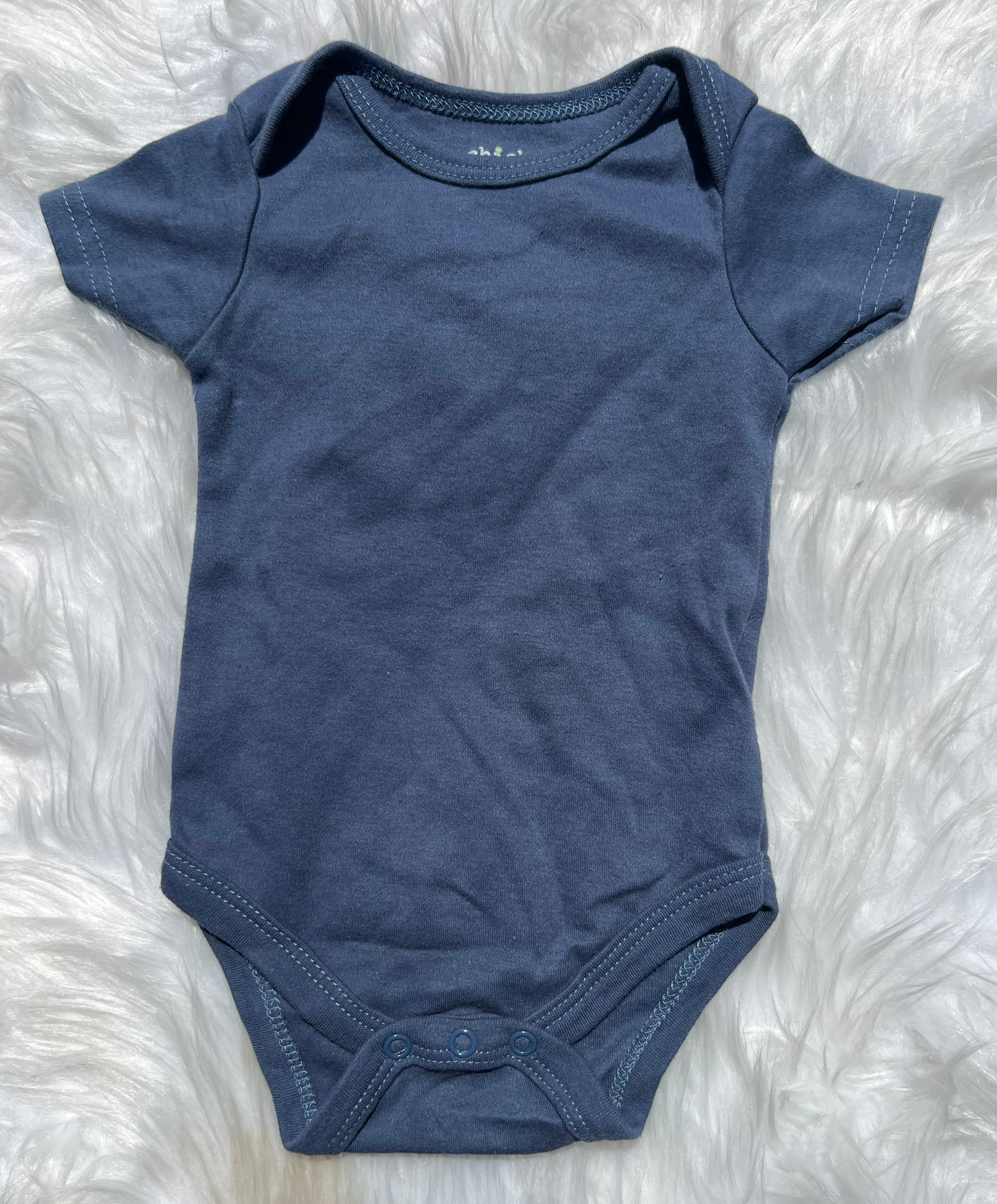 Chick Pea Blue Bodysuit • 6-9m
