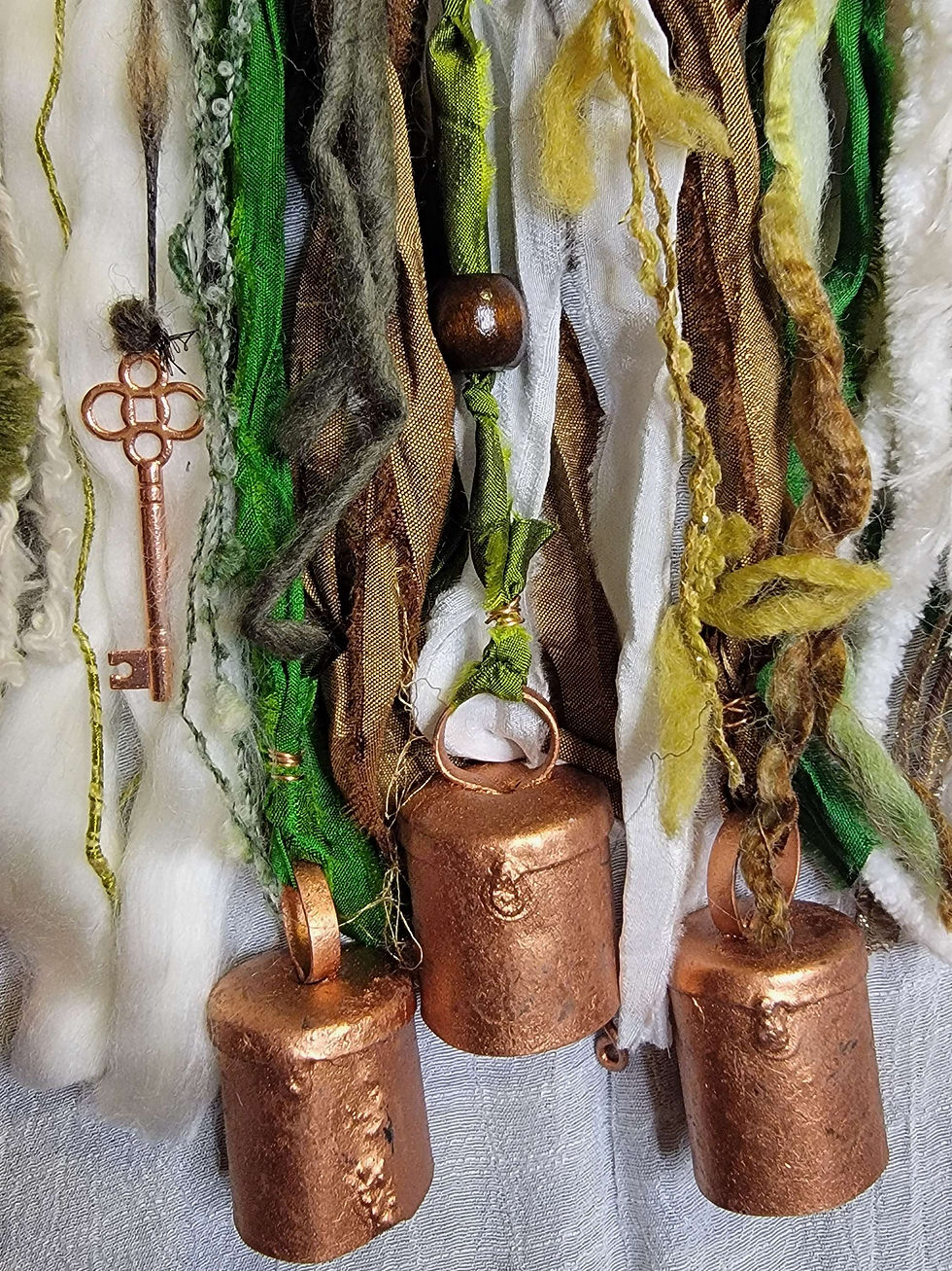 Thumbnail: 'Snowy Evergreen' Witch Bells, 2 sizes