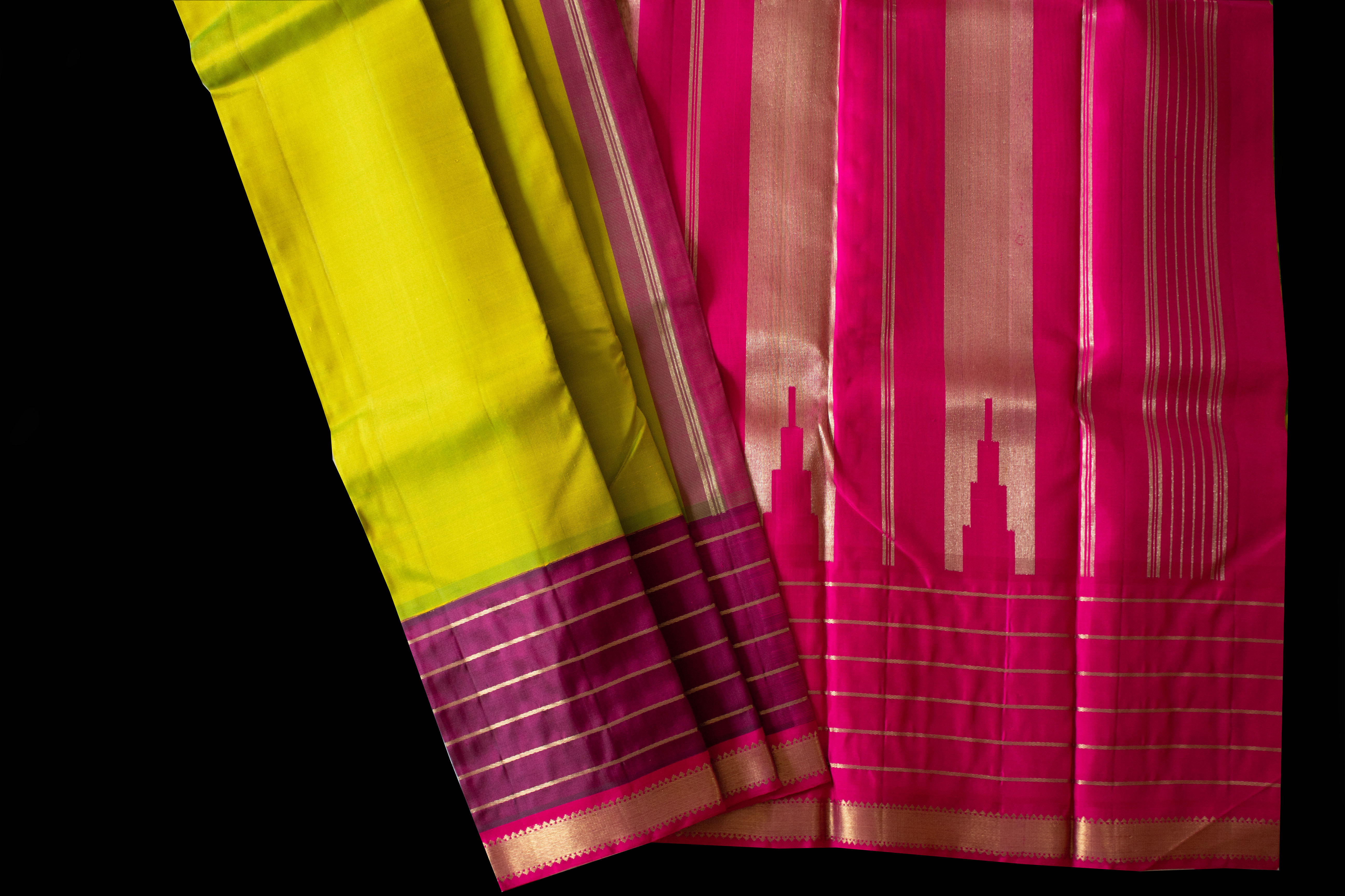 Pure Silk Handloom Saree with Long Border