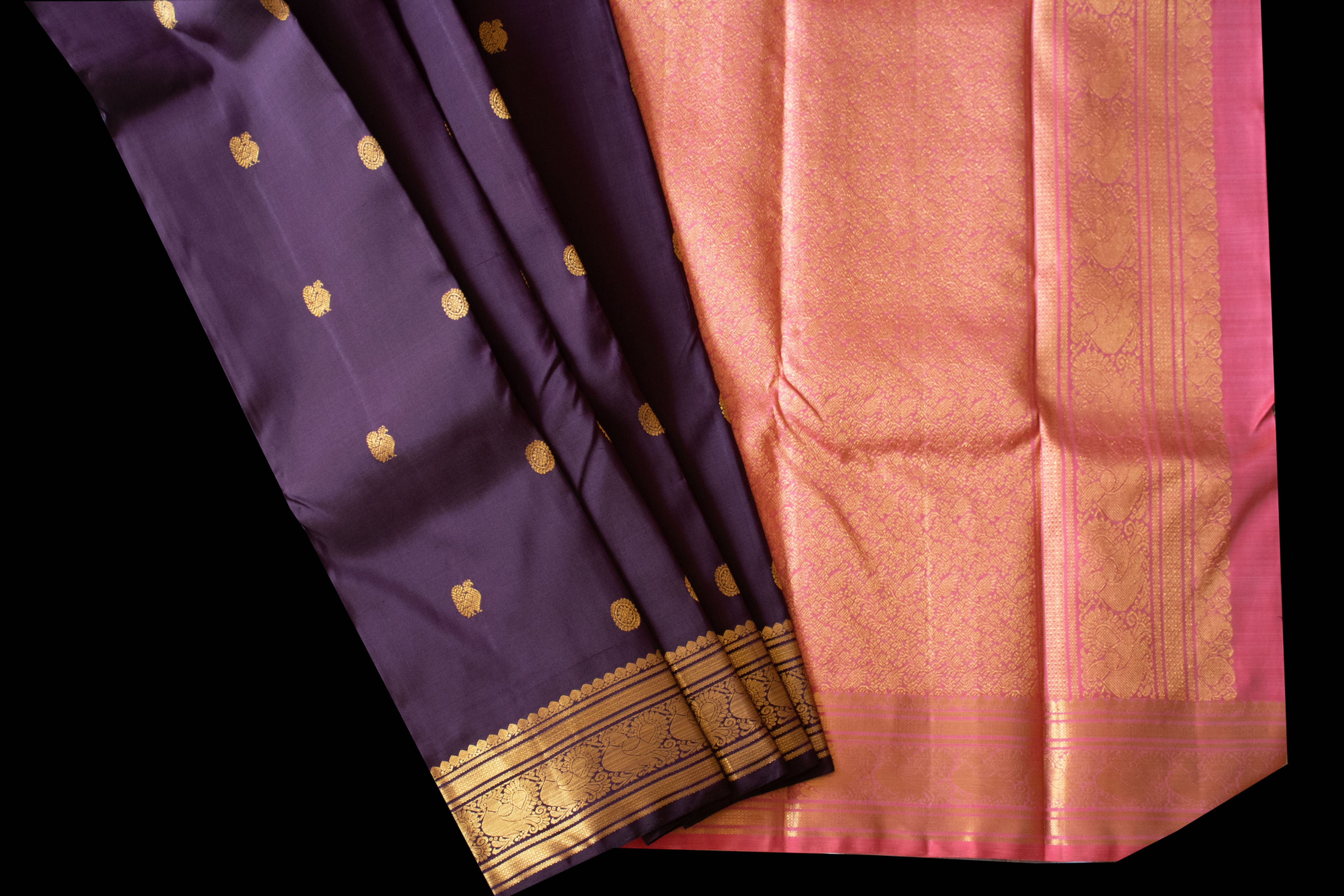 Pure Silk Handloom Saree with Small Border