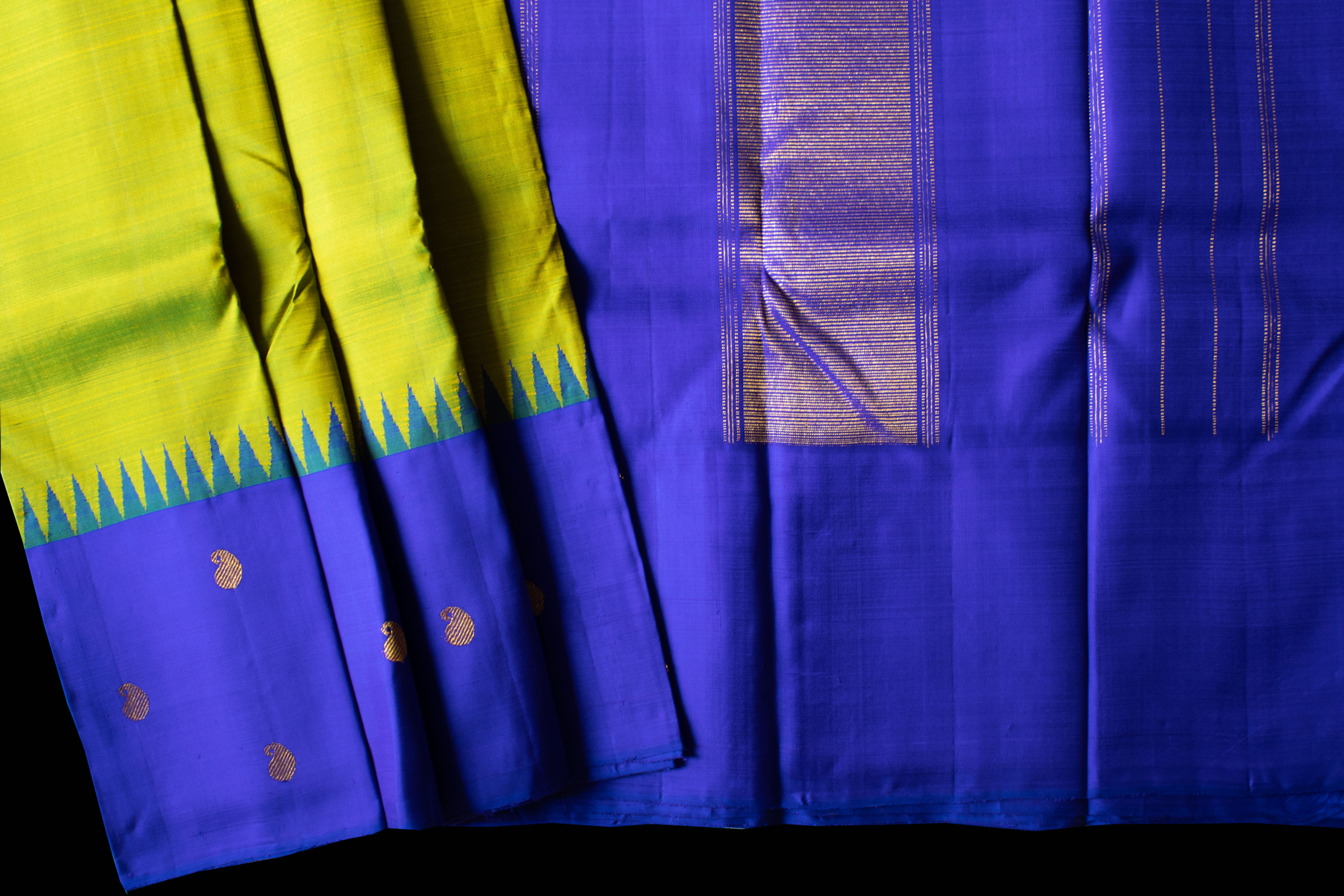 Pure Silk Handloom Saree with Long Border