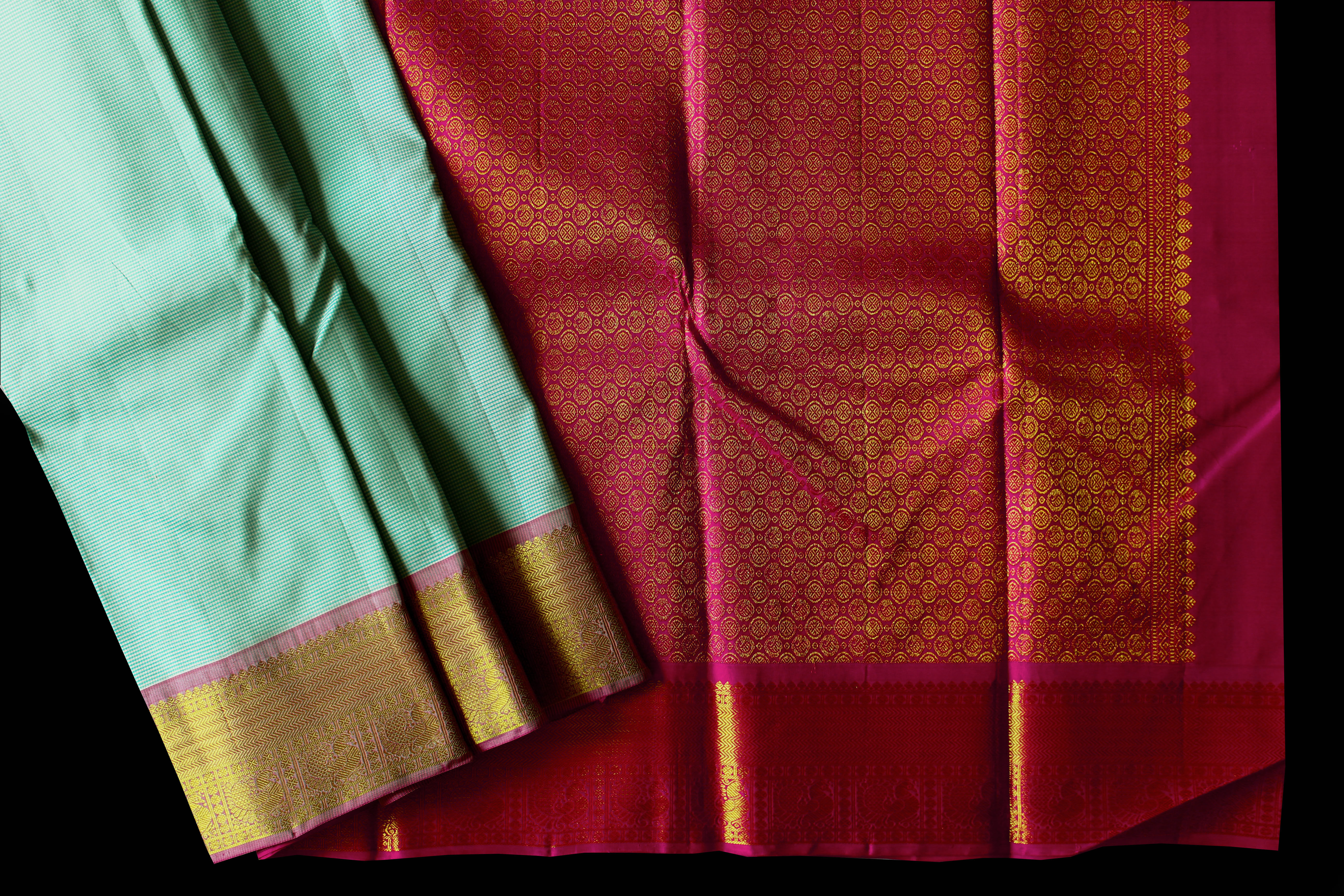 Pure Silk Handloom Podi KattamSaree