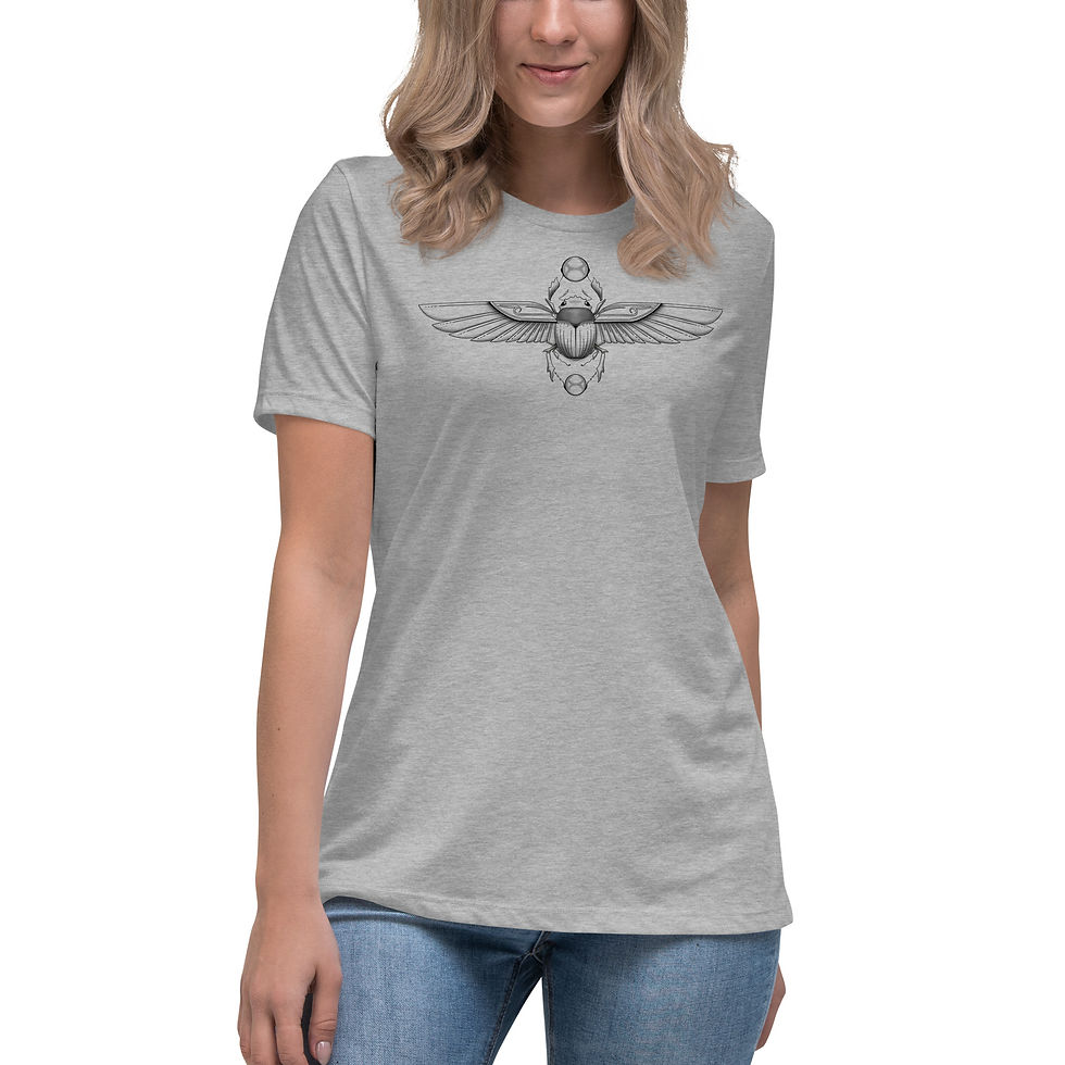 Thumbnail: "Jolo Reeves" SCARAB Women's Relaxed T-Shirt