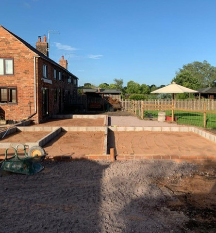 Groundwork for a Whitchurch extension project.