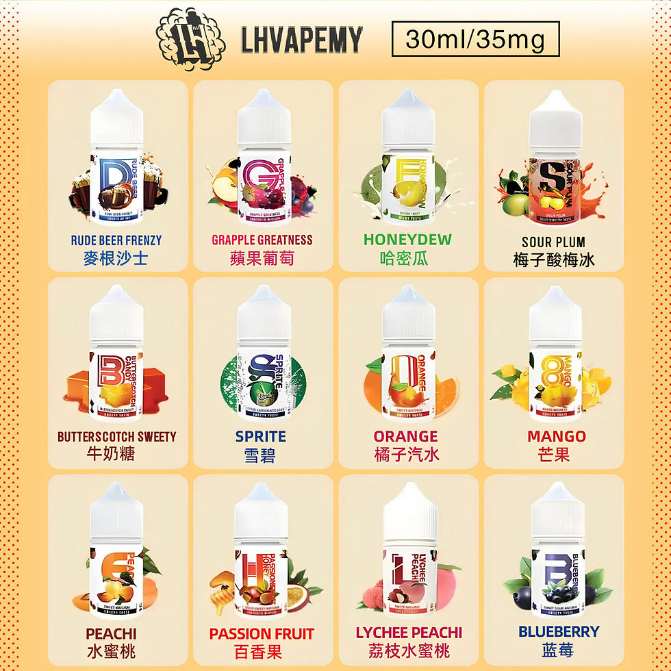 LH 煙油 | 馬來西亞進口電子煙油|30ML酷涼鹽系列小煙油-VAPEORBIT蒸汽幻境