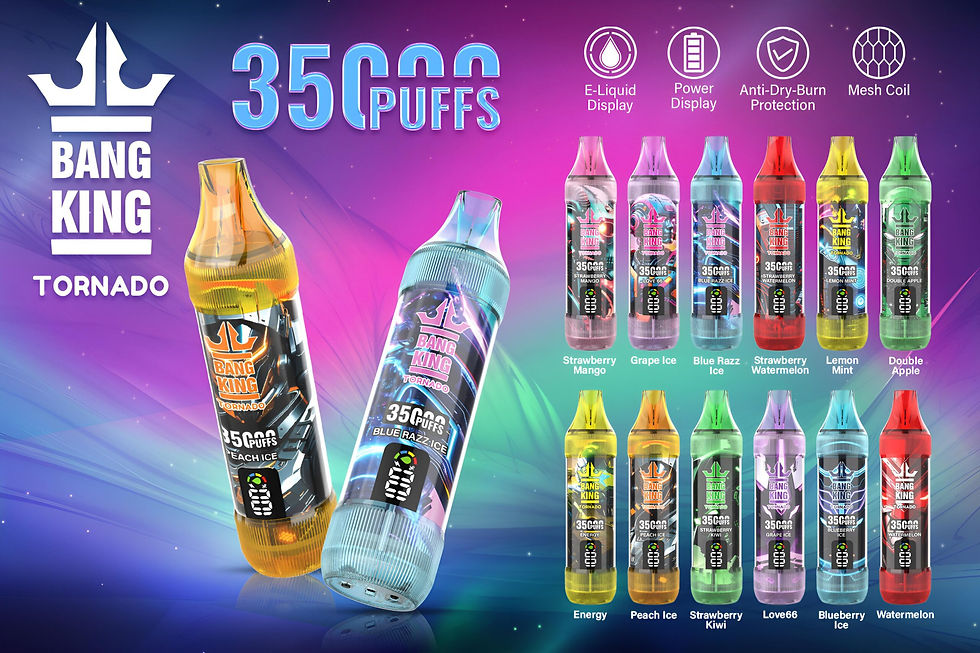 縮圖：BangKing Tornado 35000口大容量拋棄式 高續航智能版電子煙-VAPEORBIT蒸汽幻境