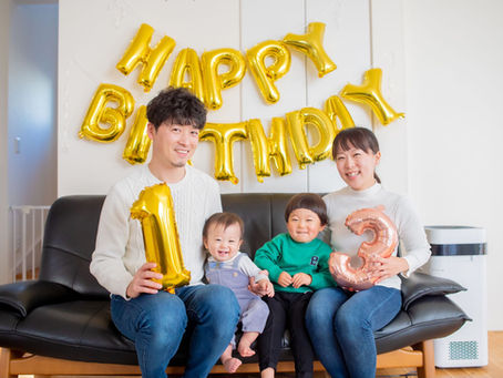 子どもと家族の写真（茨城県つくば市）