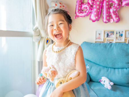 子どもと家族の写真（東京都江東区）