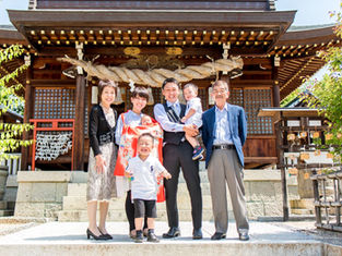 お宮参りの写真（広島県府中市）