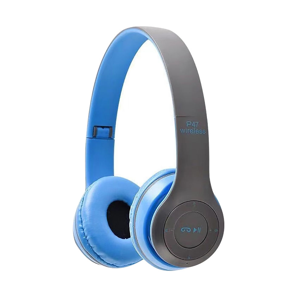 Miniatura: Fone de Ouvido Bluetooth Sem Fio P47 HIFI Estéreo Dobrável (Infantil)