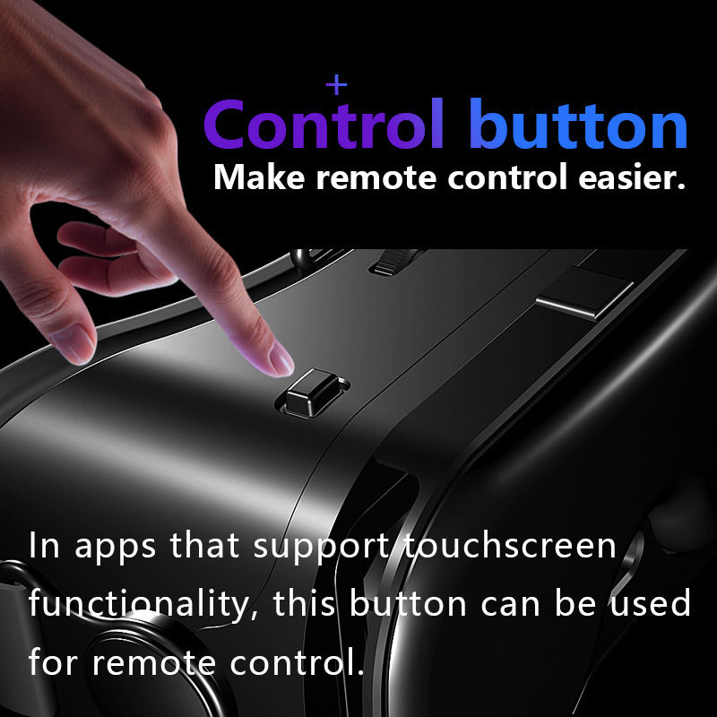 Miniatura: Óculos de Realidade Virtual 3D (VR), capacete com lentes, para iPhone e Android.