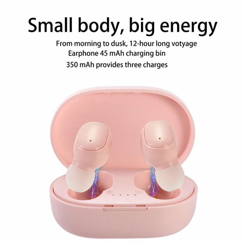 Miniatura: Fone de ouvido Bluetooth TWS sem fio, estéreo, esportivos com microfone.