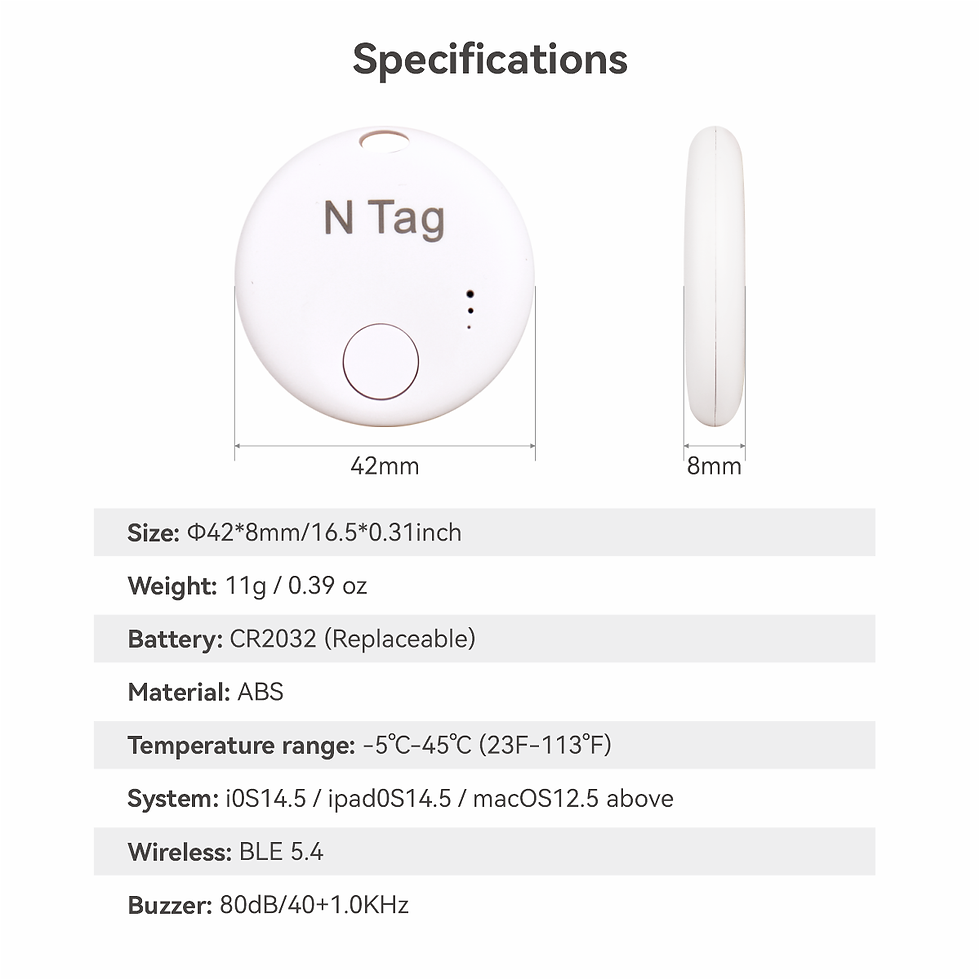 Miniatura: Smart Tag Bluetooth (Air Tracker)  para rastreamento de localização.
