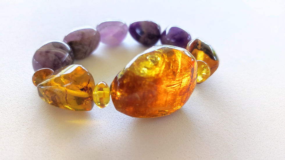 Thumbnail: Make a statement with this chunky Amethyst bracelet!