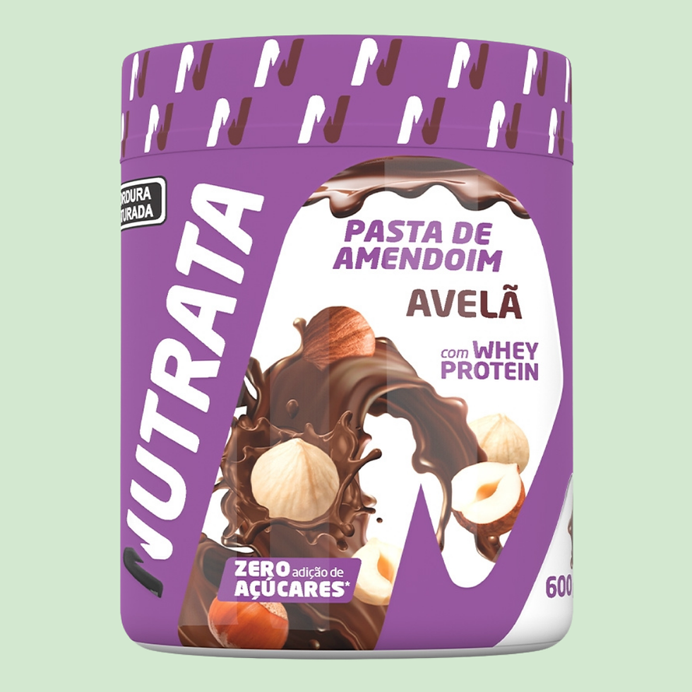 Miniatura: Pasta de Amendoim de Avelã com Whey - Nutrata