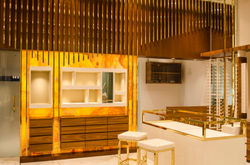 Exlusive Display with Brass Element