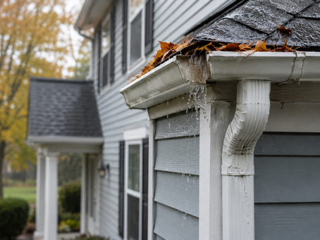 Downspouts Are Clogged