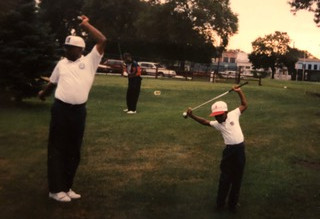 Brandon Spight and His Father Golfing
