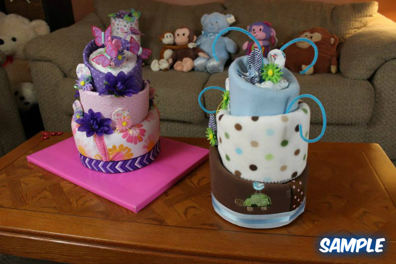 topsy turvy diaper cake